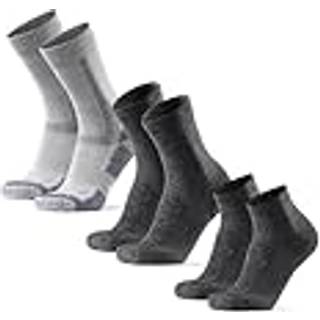 MERINO WOOL HIKING SOCKS SET - Grey Set / 43-47 / 3-Pack