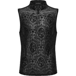 Punk Rave Tanktop - Goth Tank Top - S-M till XXL-3XL - Herrer - sort