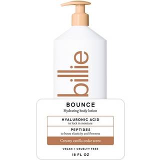 Billie Bounce Hydrating Women's Body Lotion Vanilje Ceder Duft med Hyaluronsyre 18 fl oz