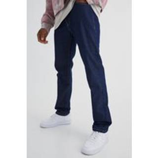 Mens Indigo Straight Rigid Jean