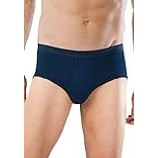 Schiesser Herren Unterwäsche blau Reine Baumwolle unifarben