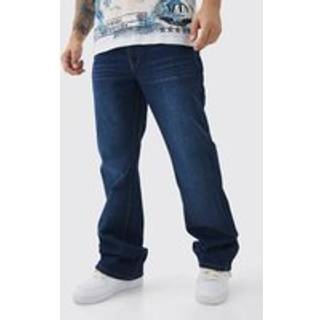 Mens Relaxed Rigid Flare Jean In Indigo