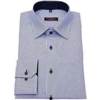 ETERNA Herren Hemd blau gestreift