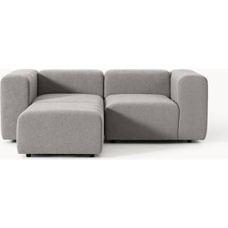 Modulært bouclé sofa Lena (3-sæders) med skammel (venstre/højre)