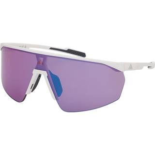 Adidas Sport Kvinde SP0075 21Z Solbriller Injiceret Hvid Violet Maske Normal