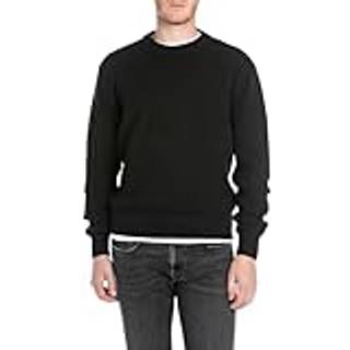 Replay Crew Neck Knit Jumper Black