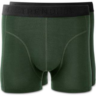 XL - FeatherFeel | 2-Pak Olivengrønne Boxershorts i Merinould