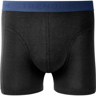 FreeFeel | Sorte Bambus Boxershorts med Marineblå Linning