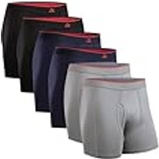 BAMBOO TRUNKS WITH FLY - Black | Grey | Navy / 3XL / 6-Pack