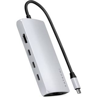 Satechi USB-C 8K Ethernet V3 Multiport USB-hub (Silver)