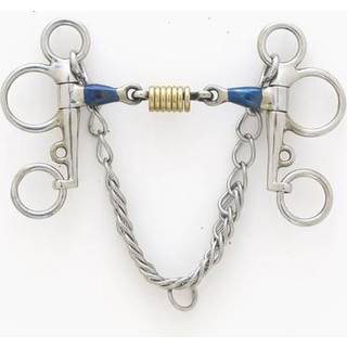 Bl? st?l Tom tommelfinger Pelham m/messing ruller 5