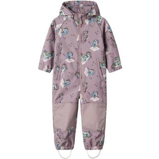 NAME IT Solftshell Dragt Alfa Purple Dove Enhjørning