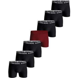 BJORN BORG Herre Bomuld Stretch Syv Pak Boksershorts Og Vasketaske Multipak 3