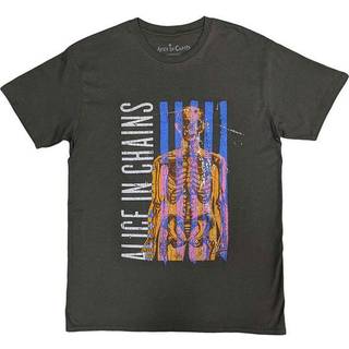 Alice In Chains Skjorte Skeletal Unisex Charcoal Grey 2XL