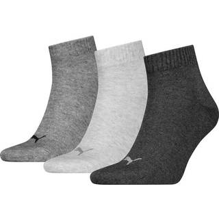 Puma 3-pak Quarter Socks - Grey - Str 43/46