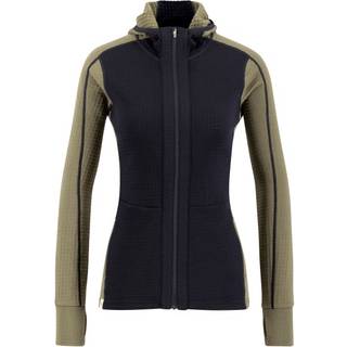 Ulvang Women's Peak Field Hooded Full Zip Midlayer Bungee Grey/Navy Blue, XS