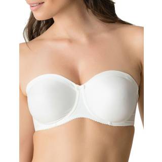 PrimaDonna Satin Non Padded Strapless Bra - Ivory - C 75