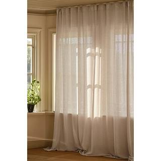 BELLA bouclégardin 1 længde ekstra bred - Beige