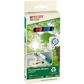 Edding 21 Ecoline Permanent Marker | 4 farver