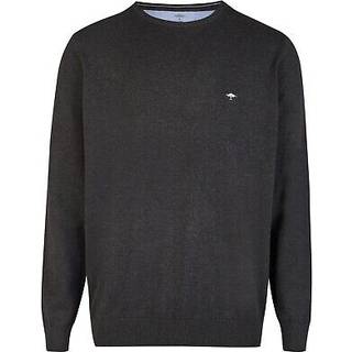 Fynch-Hatton Herren Pullover schwarz unifarben