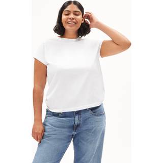 ARMEDANGELS Women's Idaa Logo T-shirt Damer størrelse XS farve hvid