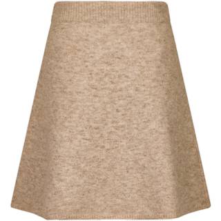 Gisa Striknederdel, Sand Melange, 40
