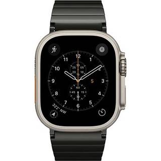 Apple Watch (42/44/SE/45/46/49) Epico UNUM Rustfri Stålrem - Sort