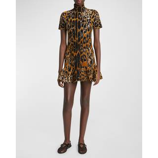 AlaÃ¯a Jacquard minidress - multicoloured - M