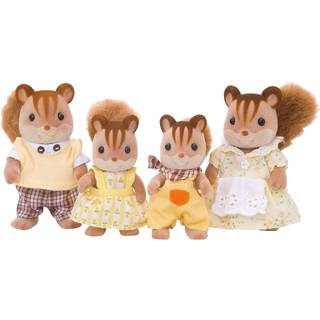 Sylvanian Families Valnødde-egernfamilie - 4 figurer