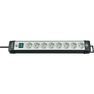 BRENNENSTUHL 8-fack 3m cable Svart/Vit