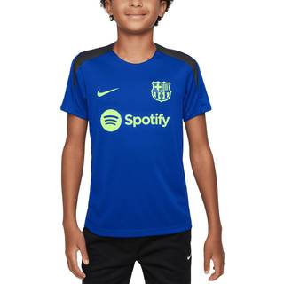 Maskinstrikket FC Barcelona Strike Third Nike Dri-FIT-fodboldtrøje med korte ærmer til større børn - blå - XS