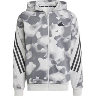 adidas Sportswear All Over Print Zip Hoodie Grey