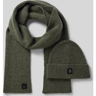 HUGO Zaso Scarf And Beanie Gift Set Grey