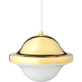 Carl Hansen - BUBI Pendant Brass E27-White - Pendellamper - Henning Koppel - Hvid
