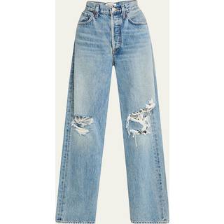 Agolde Kelly high-rise straight jeans - blue - XS-S