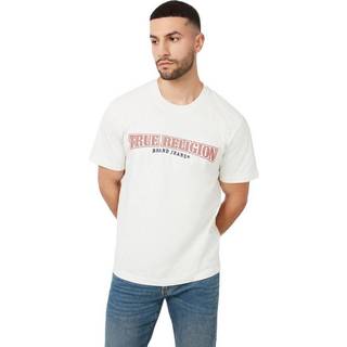 True Religion Cross Stitch Arch T Shirt White
