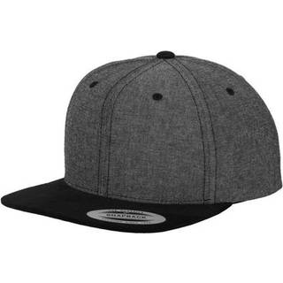 FLEXFIT FX6089CH Chambray-Suede Snapback Black One Size