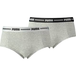 Women&#39;s Puma Mini Short (2-Pack), Gray, Size 3, Clothing - Grey - 3
