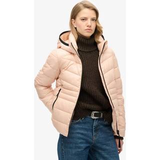 Superdry Superdry Frappe Beige Hooded Fuji Quilt Padded Jacket