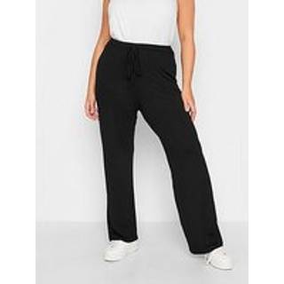 Yours Curve Brede bukseben Pull On Stræk Jersey Yoga Joggingbukser14-16 L26
