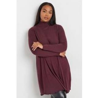 Yours Curve Yours Curve Purple Lettuce Edge Tunic