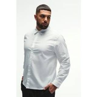Mens Plus Regular Fit Oxford Shirt In White