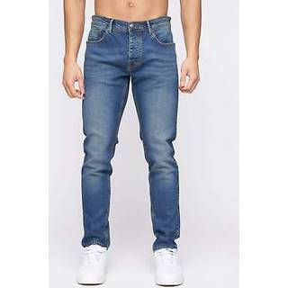 Crosshatch Herre Buraca Slim Fit Jeans Stonewash