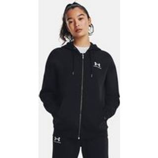 Sweatshirt med hætte Under Armour Essential Fleece FZ-BLK 1379474-001 Størrelse L