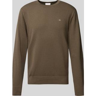 Calvin Klein Waffle Texture Jumper Green