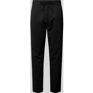 Tapered Pleated Knit Trousers - Grey - 3332