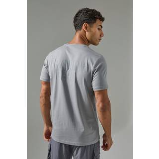 Mens Grey Man Active Training Dept Slim Fit T-shirt