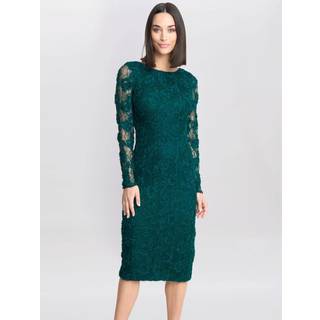 Gina Bacconi Grøn Scarlett Corded Blomster Lace KjoleEU 46 (UK 18)