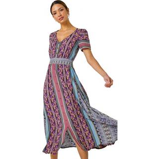 Roman Blomster Tryk Fit and Flare MaxikjoleEU 48 (UK 20)