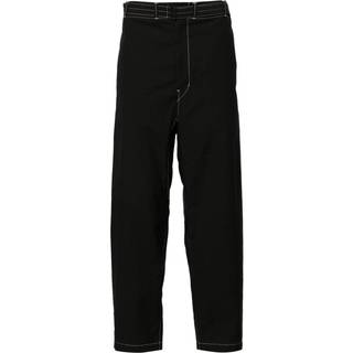 Lemaire Cotton-blend tapered pants - black - EU 50